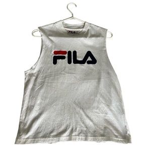Fila - White Muscle Tee - US SM